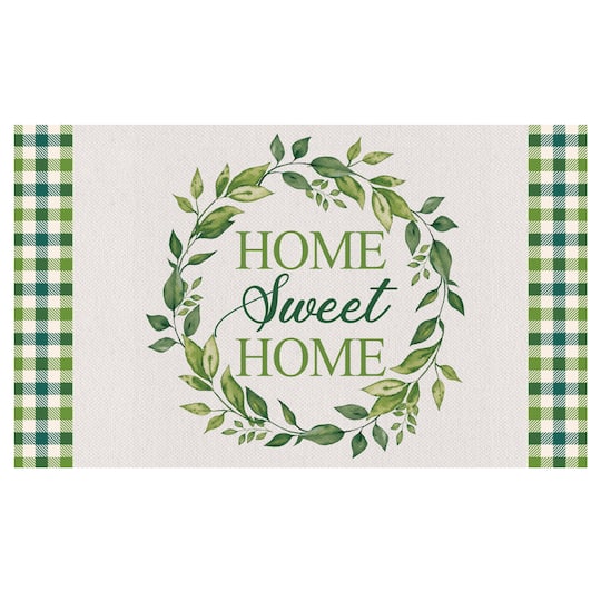 Home Sweet Home Outdoor Garden Doormat By Northlight in Green | 18" x 30" | Michaels®